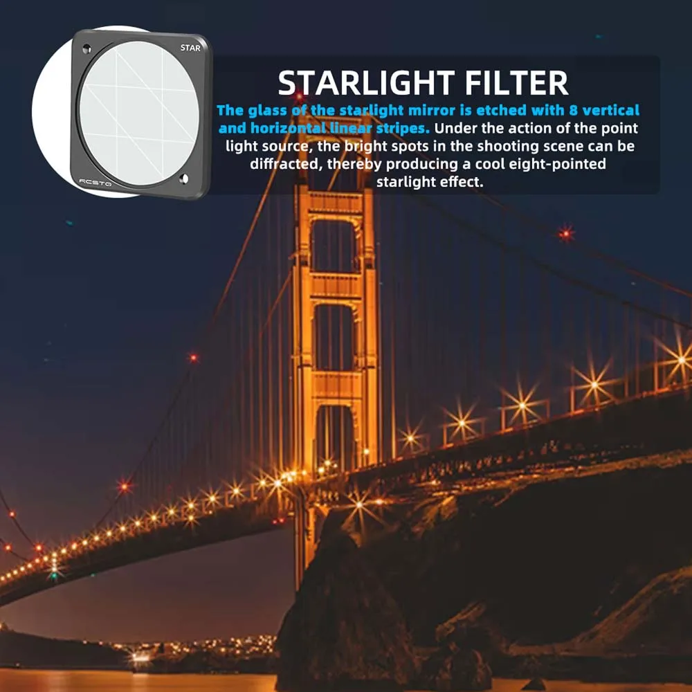 For DJI ACTION 2 Filter Camera Professional SART UV CPL ND4 ND8 ND16 ND32 Lens Filter Set Accessories