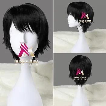 

Harajuku Women Fashion Style Short Curly Yurisa Cosplay Wigs for Female Fake Hair Air Bang Synthetic Hair for women+wig cap