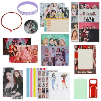 

Anime Blackpink Lucky Bag Gift Box Toy Included Poster Postcard Bracelet Pendant Badge Package Box Gift