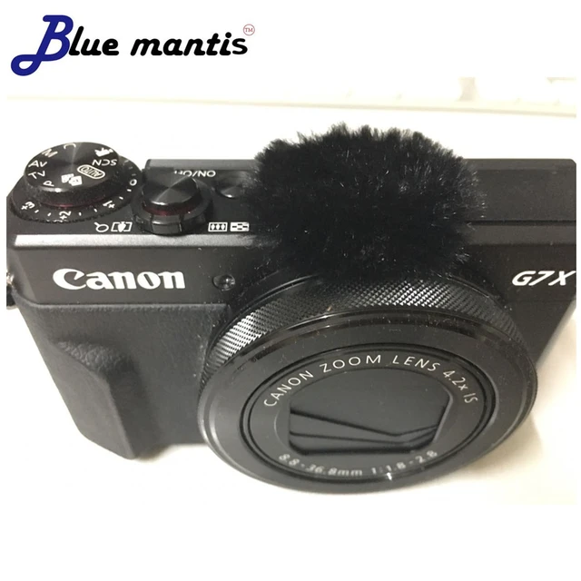 Blue Furry Windshield Muffler Canon G7x Markii  Canon G7x Microphone -  10pcs Furry - Aliexpress