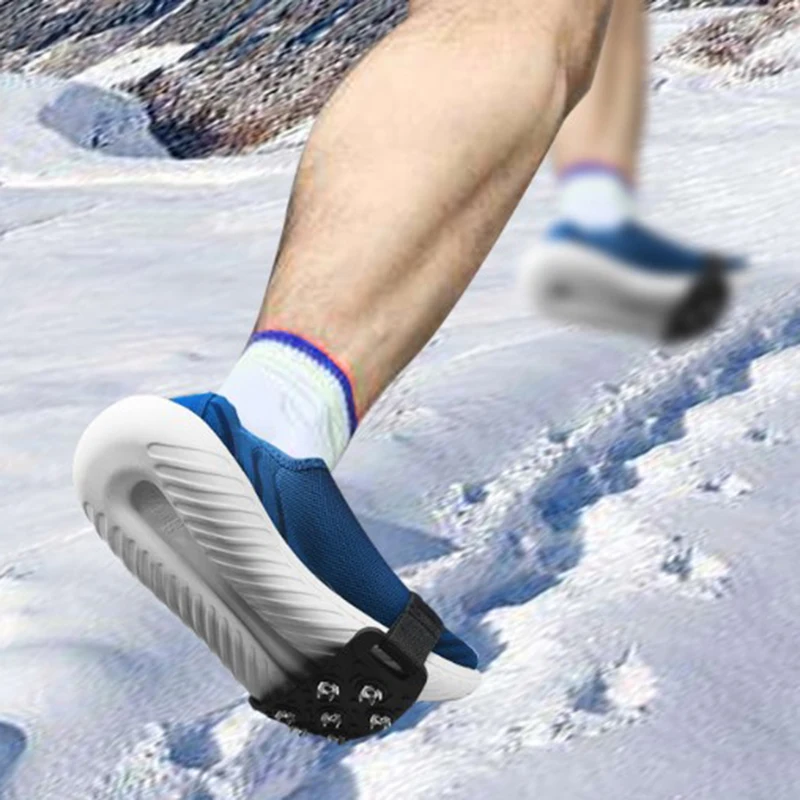 

2019 Hot Snow Ice Climbing Anti Slip Spikes Grips Crampon Cleats 7-Stud Shoes Cover