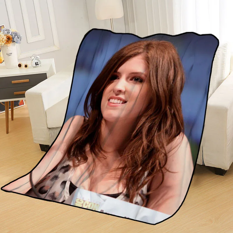 

Custom Anna Kendrick Blankets for beds throw blanket soft blanket summer blanket anime blanket travel blanket Big Size 145X200cm
