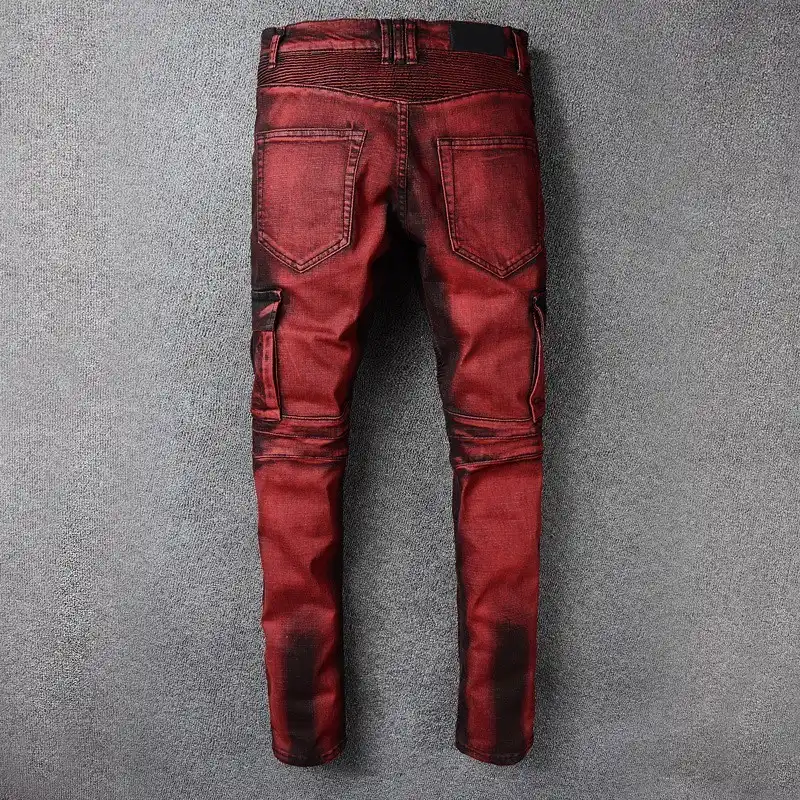Ripped red jeans Clearance