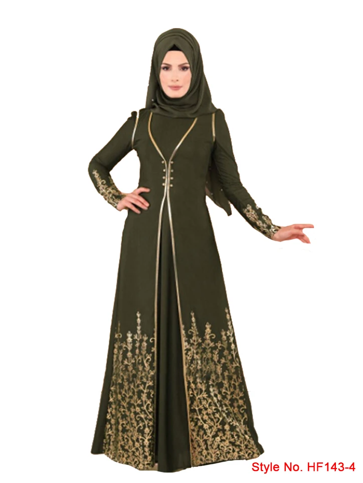 Muslim Abaya Dress Мусульманка Турецкая абайя Дубай Пакистан Турция халат кафтан ислам ic Одежда Дамы Кафтан платье Femme ислам кимоно черный - Цвет: Muslim Abaya Dress