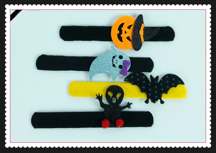 Дети Хэллоуин Тыква медведь Санта-призрачная летучая мышь паук БЭТМЭН повязка на голову браслет костюм вечерние детские браслеты для