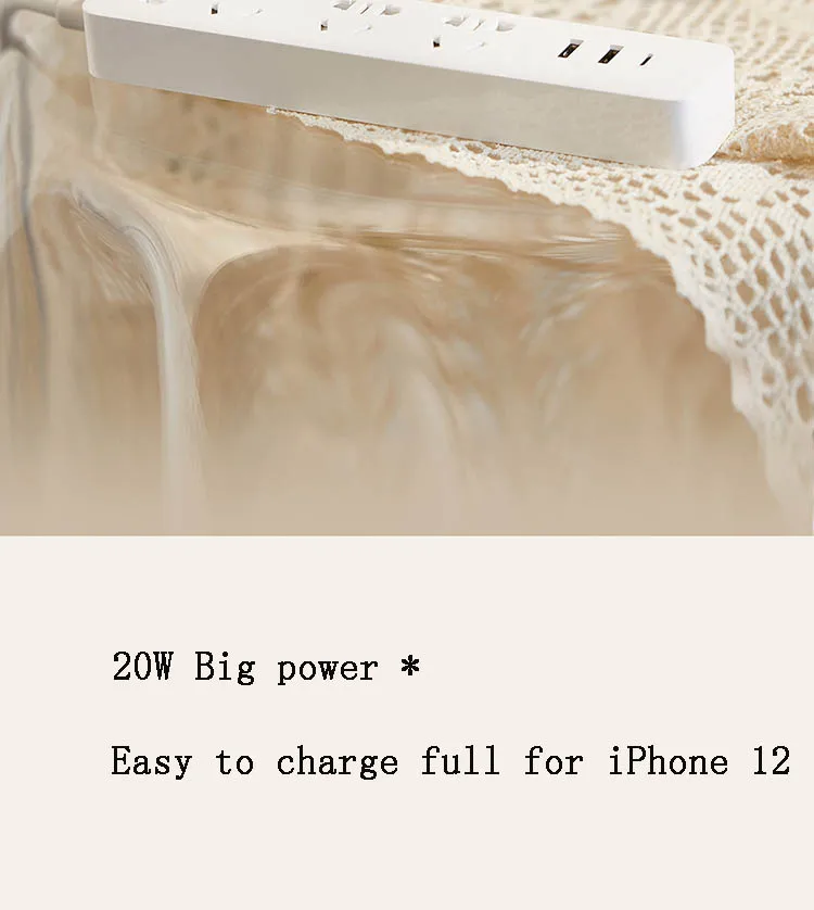 NEW Xiaomi Mi Mijia QC3.0 20W Fast Charging Power Strip 2A1C + 3 Sockets Standard Plug Interface Extension Lead 1.8m Удлинитель
