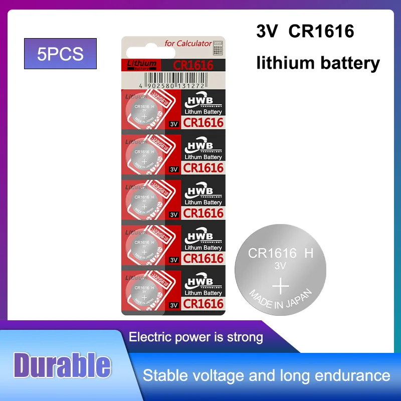 100% оригинал для Eaxell CR1616 cr 1616 ECR1616 GPCR1616 Кнопка 5 шт./лот Аккумулятор часов