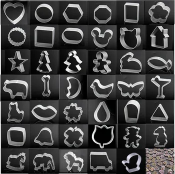 

Aluminum Cookie Mould DIY baking tools cookie cake mold Three-dimensional printed biscuit mold creative pastry