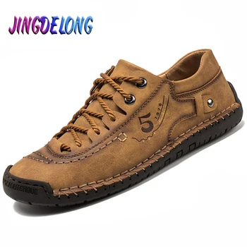 

Fashion Men Casual Shoes Suede Leather Comfortable Men Driving Shoes Lace-Up Male Formal Wedding Dress Shoes Man Footwear 38-48