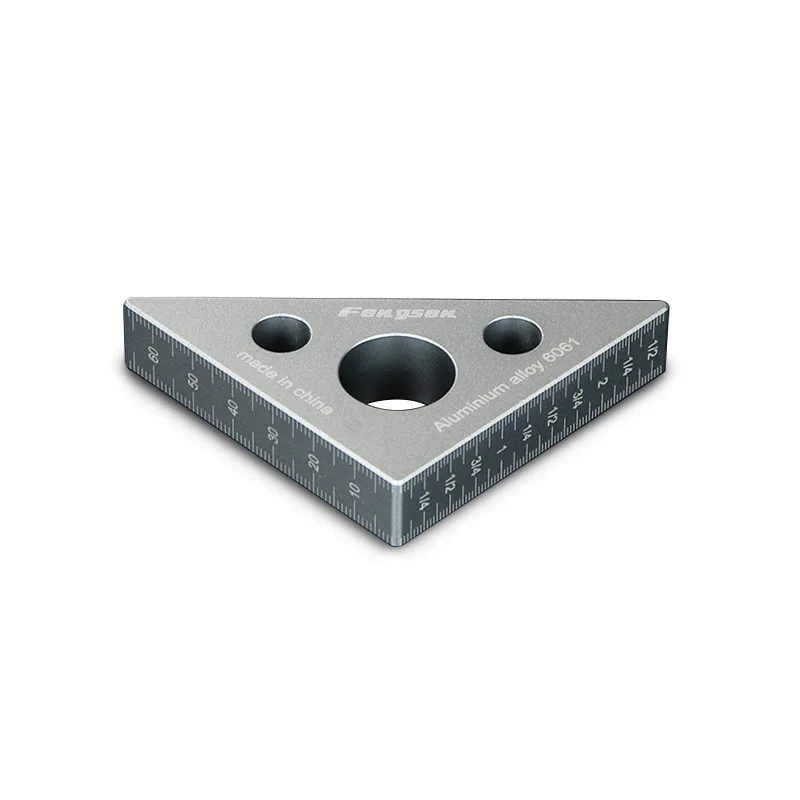

Woodworking Triangle Ruler Aluminium Alloy Height Ruler Metric And Imperial DIY Feng Sen Woodworking Tools