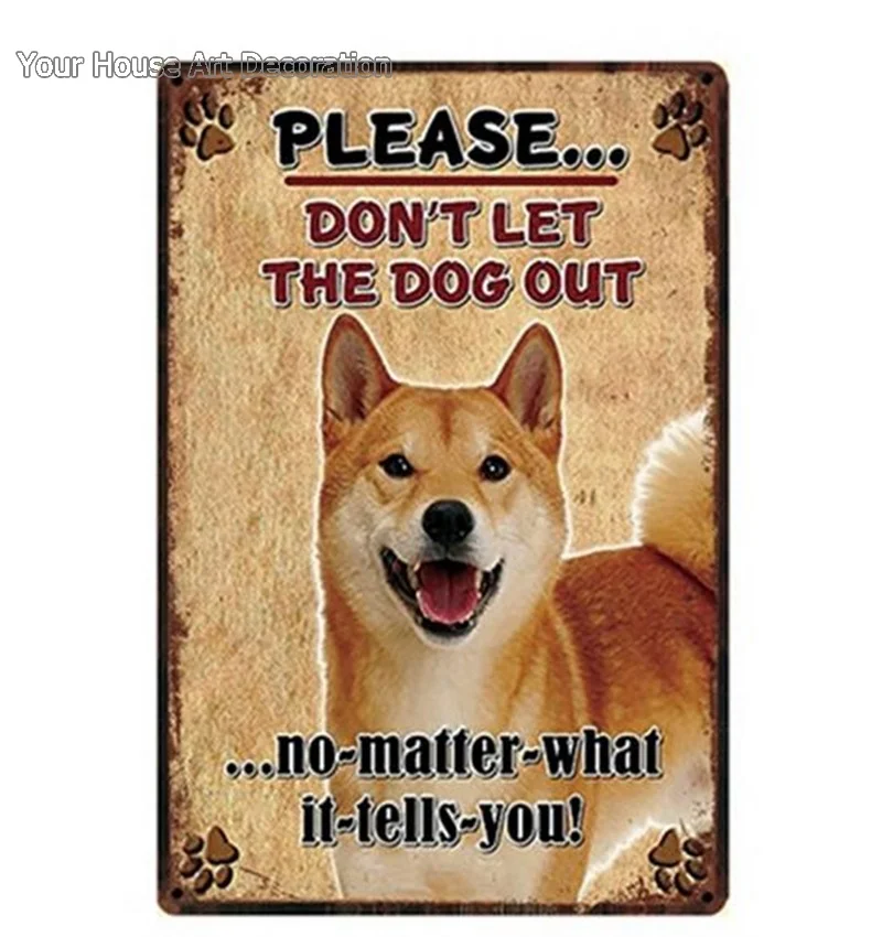 I Love My Boxer Dogs Pet Shop металлический знак жестяные правила собаки Остерегайтесь собаки Waring плакат табличка для домашнего декора настенная живопись 20*30 см