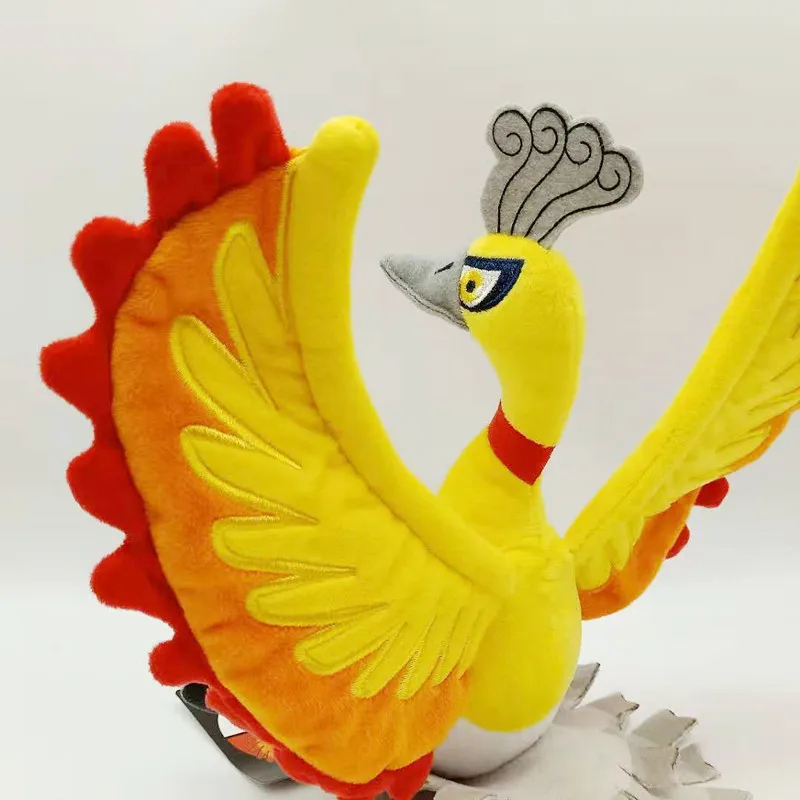 TAKARA TOMY Anime Pokemon Toy Ho-Oh Plush Animal Soft Stuffed Figure Doll Great Birthday Christmas Gift for Kids