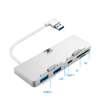 

Aluminum Alloy USB 3.0 Hub Adapter with SD/TF Card Reader for Imac Docking Station
