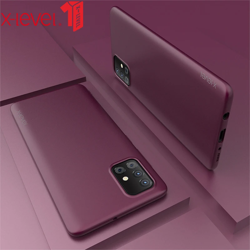X Level силиконовый чехол для Samsung Galaxy A12 A42 A51 A71 матовый мягкий из силикона и ТПУ