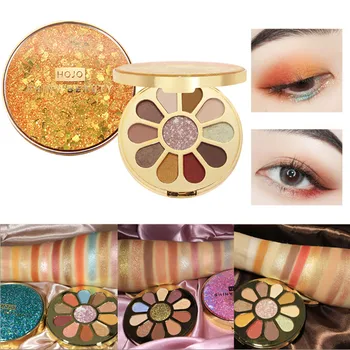 

11 Color Quicksand Eyeshadow Cosmetic Shimmer Eyeshadow Makeup Shiny Palette Shimmer Set Color Eyeshadow Palette