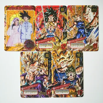 

5pcs/set Super Dragon Ball Z Marry Heroes Battle Card Ultra Instinct Goku Vegeta Game Collection Cards