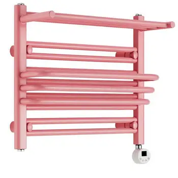 

Electric towel rack drying rack heating rack household bathroom storage towel rack ins wind pink