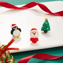 

3pcs/set New Creative Christmas Brooches Santa Claus Penguin Christmas Tree Elk Badge Small Brooch Fashion Jewelry Xmas Gifts