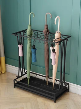 

Simple Household Umbrella Frame Hotel Lobby Shelf Bucket At The Door Of Living Room Landing Umbrella Barrel Hanging Rack Shelf