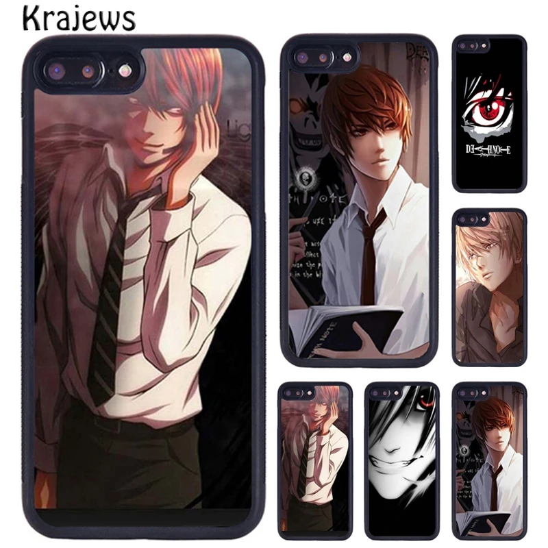 Чехол для телефона из ТПУ в стиле аниме krajeus Kira Death Note Manga iPhone X XR XS 11 Pro MAX 5 6 6S 7 8 Plus