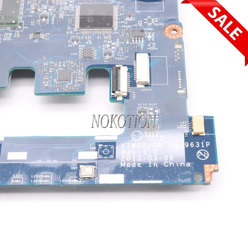 NOKOTION VIWGP GR LA-9631P для lenovo ideapad G500 15,6 дюймов материнская плата для ноутбука SLJ8C HM76 Radeon HD 8750M GPU