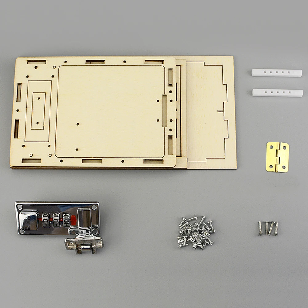 remarkable  DIY Mechanical Password Box Building Model Science Experiment Kit Education Toy New