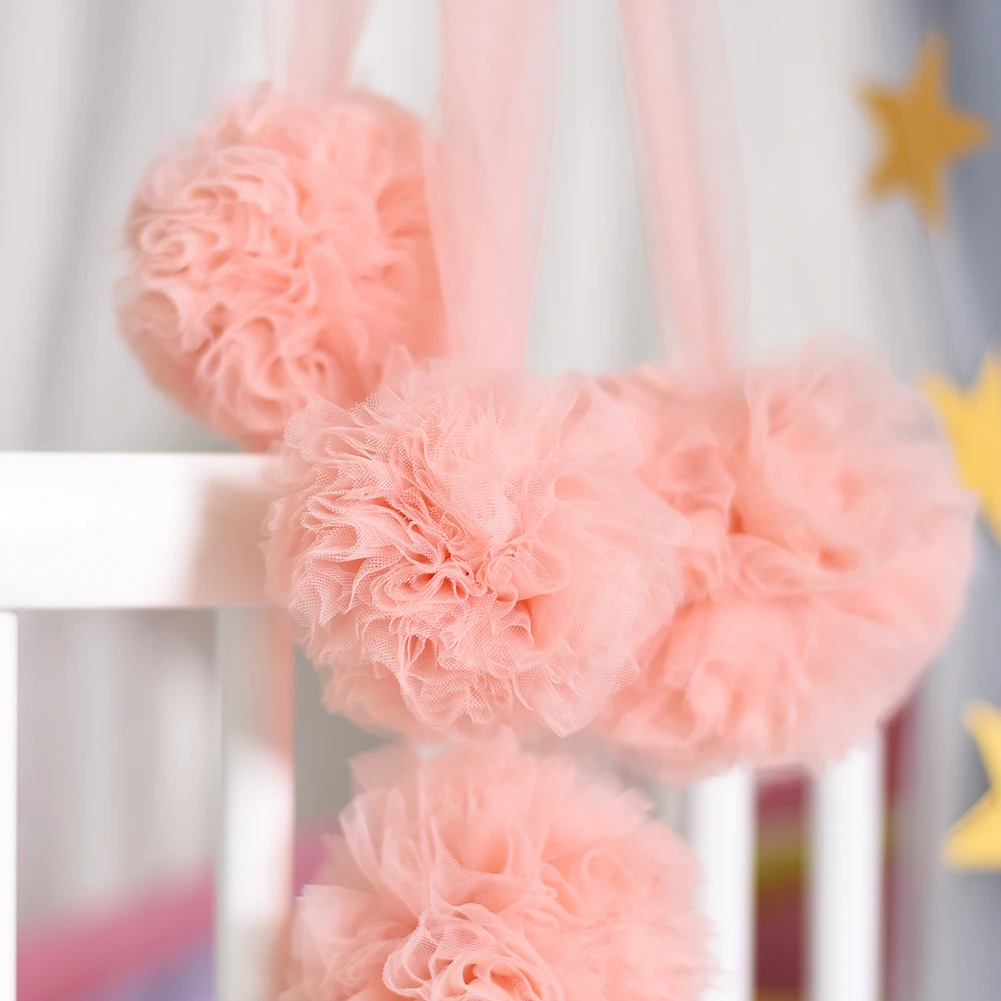 Подарок для детской комнаты свадебные Детские DIY модные вечерние украшения москитная сетка Висячие аксессуары для украшения шар гирлянды Carft Home