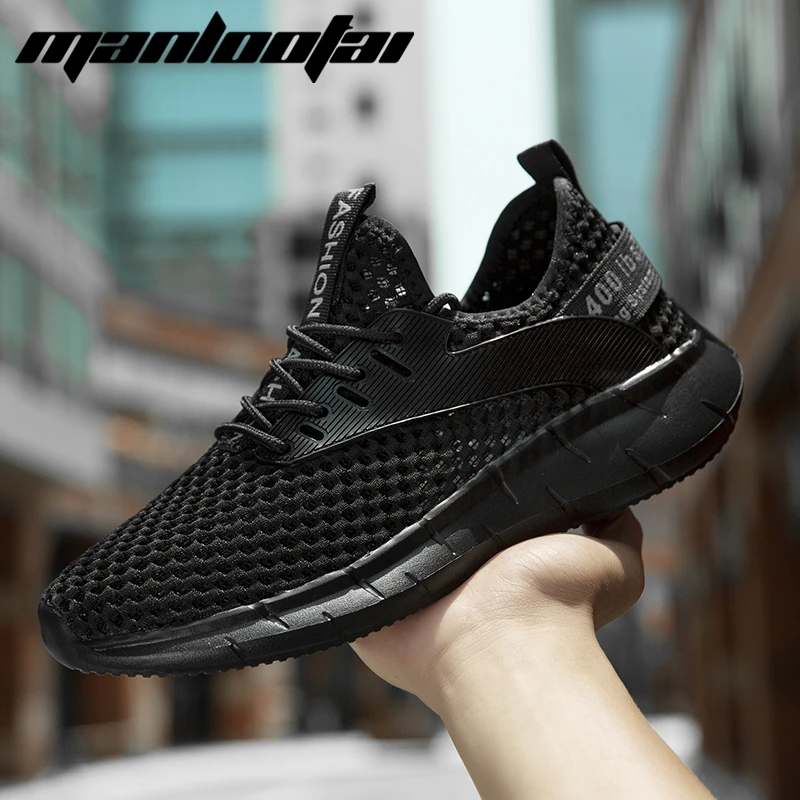 

Fashion 2021 Men Sneakers Mesh Casual Shoes Lac-up Mens Shoes Lightweight Running Shoes Walking Sneakers White Black Size 38-48