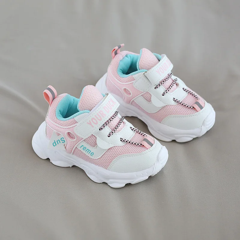 Soft Bottom Autumn Child Girl Unisex Sneakers Baby Sports Shoes For Kids Boy Fashion Mesh Non-Slip Casual Shoe 2021 1 2 3 6 Year new kids sneakers girl shoes child casual shoe breathable mesh sports shoes pink platform girl tennis sneakers for children