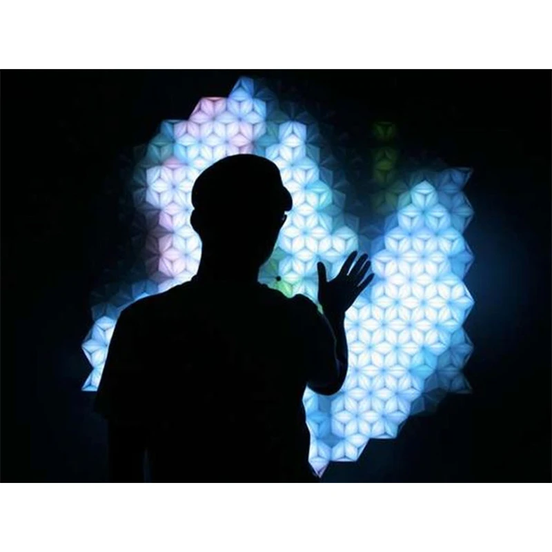 

10pcs Interactive LED Module Human Infrared Induction Lighting Module Splicable Gesture Controlled Led Light Emitting Sensor