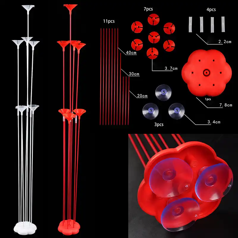 Soporte para Globo estante de pie arreglo de mesa cilíndrico confeti