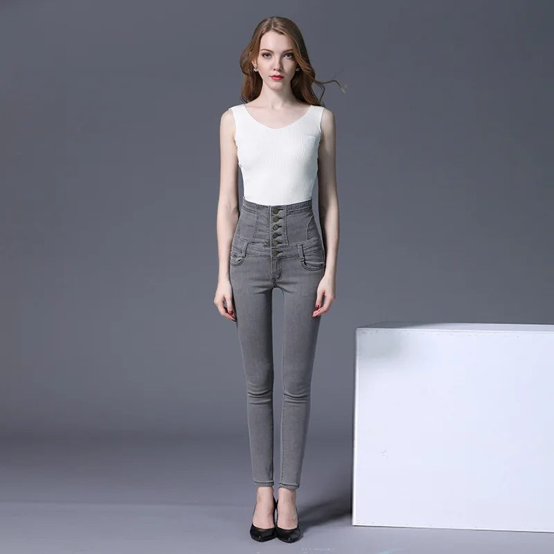 Jeans woman Stretch Skinny Plus Size High Waist Pencil Jeans for Women 2020