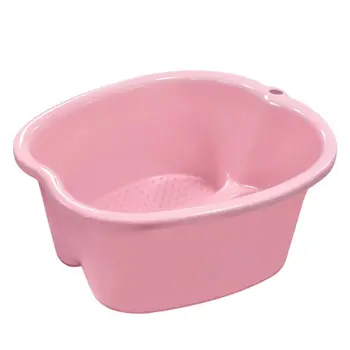 

Large Foot Bath Spa Tub Basin Bucket Soak Feet Detox Pedicure Massage 3 Colors Bottom of bucket features