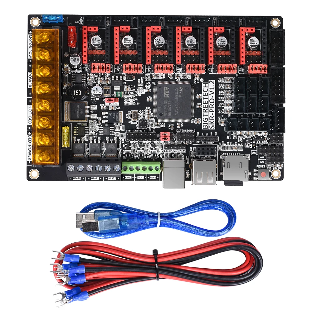 Материнская плата BIGTREETECH SKR PRO V1.2 32 бит TMC2208 TMC2209 UART Driver Dual Z axis детали для 3D принтера
