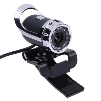 

HD Webcam 12.0M Pixels CMOS USB Camera Digital Video Camera with Microphone 360 Degree Rotation Clip-on Laptop