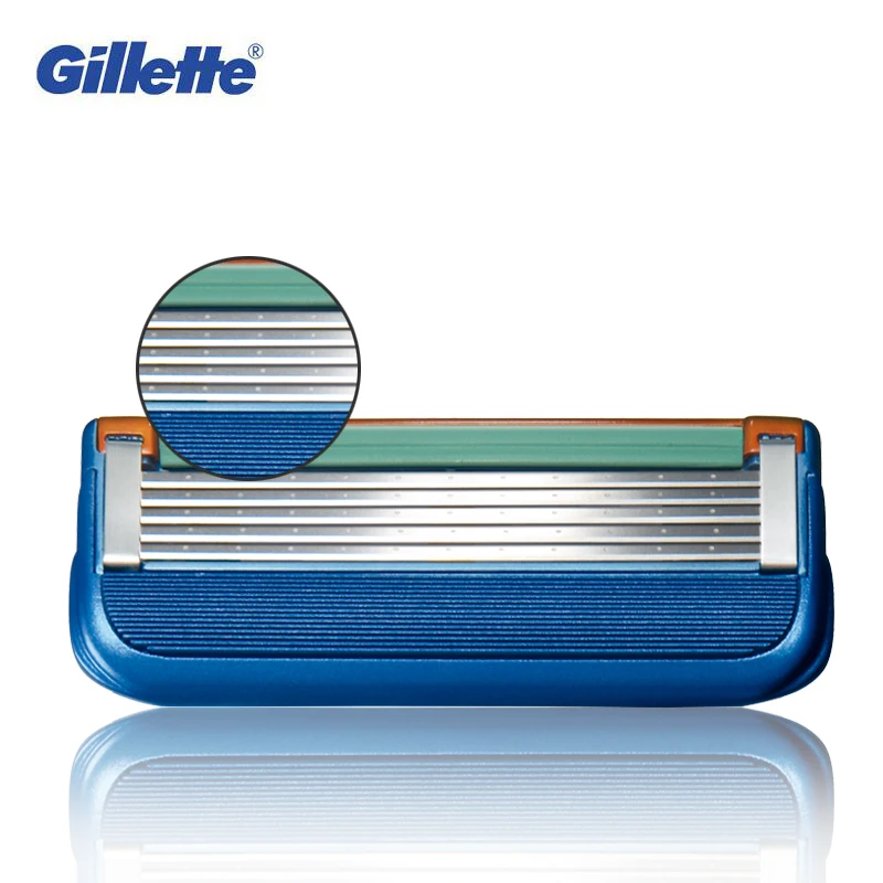 Gillette Fusion Razor Blade 5 Layers Safety Manual Shaving Head Replacement Professional Beard Shaver Blades for Man Face Care