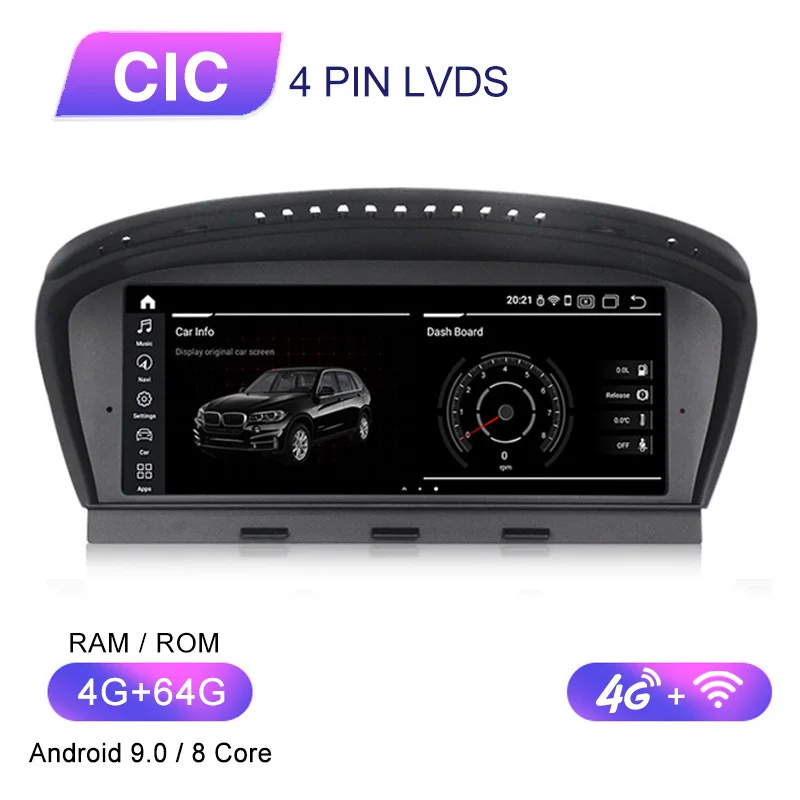 MEKEDE ID7 2G ram 32G rom HD большой экран Автомобильный gps навигатор для BMW 5 серии E60 E61 E62 E63 E64 E90 E91 E92 CCC CIC система - Цвет: CIC 4G LTE