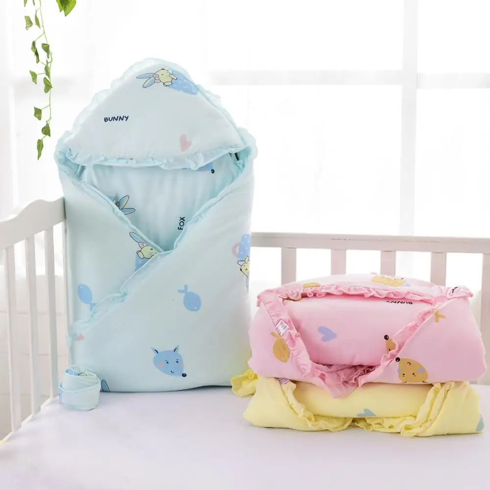 

Newborn Baby Infant Envelopes Stroller Sleepsacks Cotton Receiving Sleeping Bags Winter Warm Swaddle Wrap Blanket 90*90cm