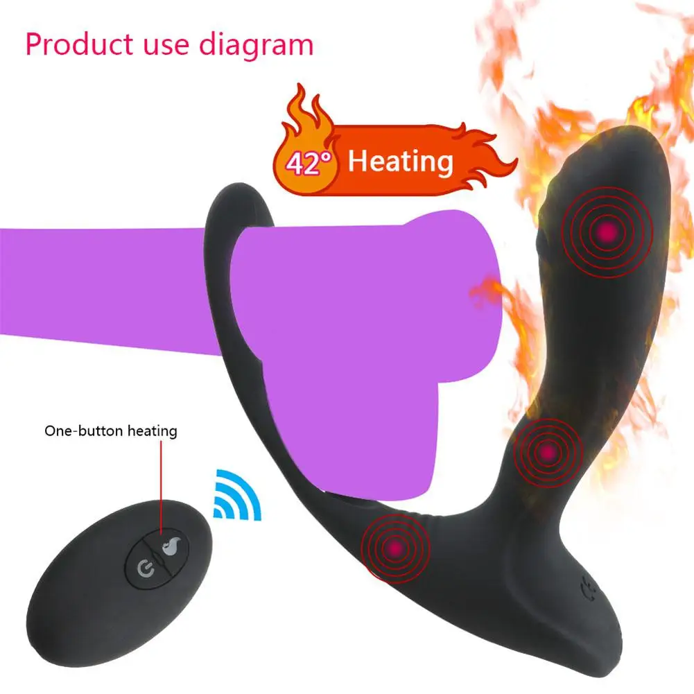 Movconly Anal Sex Toys Prostate Massager Male Vibrators Penis Ring Wireless Remote Control Vibrator Waterproof Vibrating