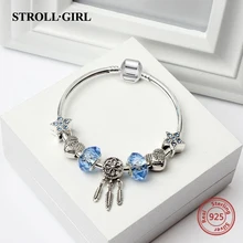 Новое поступление синее муранское стекло бусины звезда Ловец снов браслет Diy креативный сплав браслет модные ювелирные изделия аксессуары