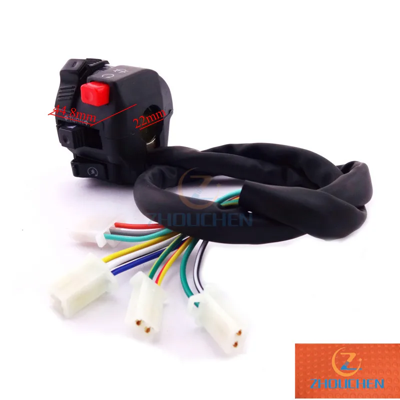 ATV 11 Wires Handle Switch Control 4 functions without Choke For Chinese 50cc 110cc 125cc 150cc 200cc 250cc ATV Quad Parts