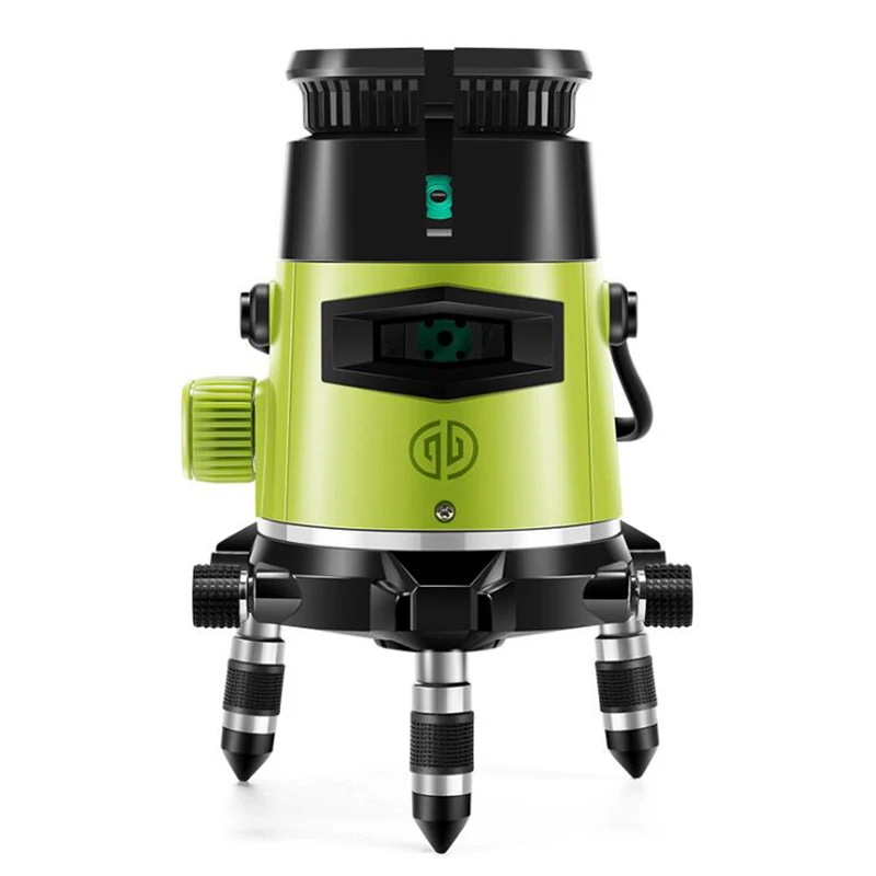 

5liens Green Laser Level 5V1H Horizontal and Vertlcal Cross Lines Self-Leveling With 3000mah Lithium battery