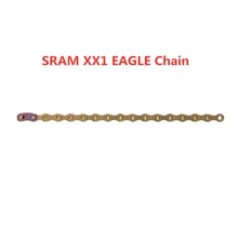 SRAM XX1 EAGLE 12 скоростной горный шоссейный велосипед 126L цепь MTB дорожный велосипед 12s текущий Золотой XX1 Eagle 126 звенья Keten