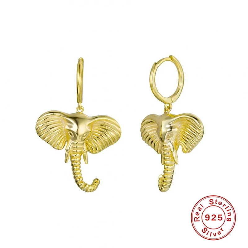

Aide 925 Sterling Silver Hoop Earrings Elephant Dumbo Pendant For Anniversary Valentine's Day Pendiente Jewelry Woman Earring