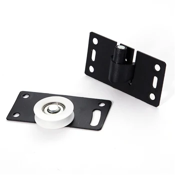 

4 Pcs/set Caster Sliding Door Roller Thicken Concave Nylon Wheel Cupboard Closet Wardrobe Wear Resistant Pulley Hanging Durable