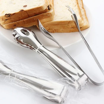 

1PC Stainless Food Tongs Gold Salad Tong Salad Clip Party Pastry Buffet Tongs Kitchen Accessories Cooking Utensil