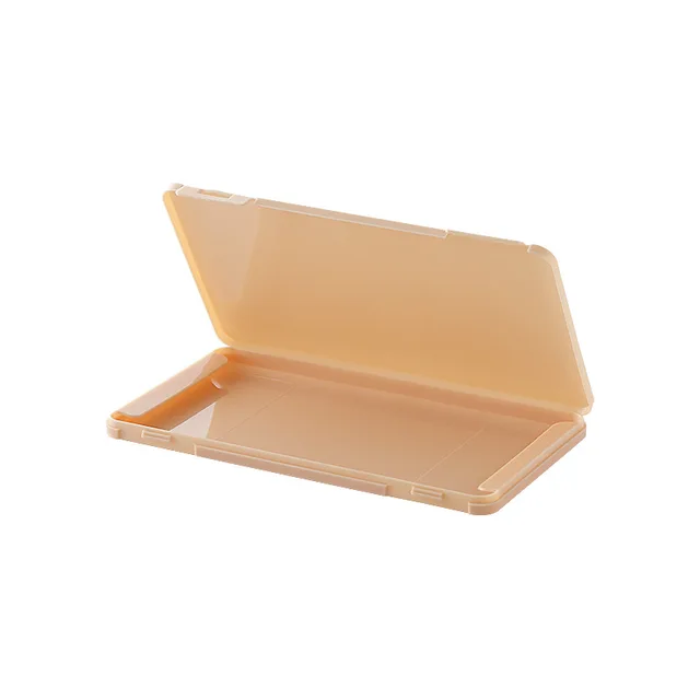 1pcs Mask Cover Box Portable Facemask Holder Face Mask Storage Box Case Masks Clip Organizer Dustproof Mask Storage Case Yellow