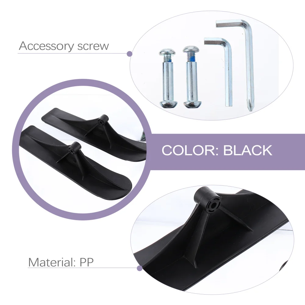Snow Sled Scooter Ski Snowboard Kids Slider Sleds Plastic Board Toboggan Sledge Kid Winter Sand Attachment Kit Skiing Parts