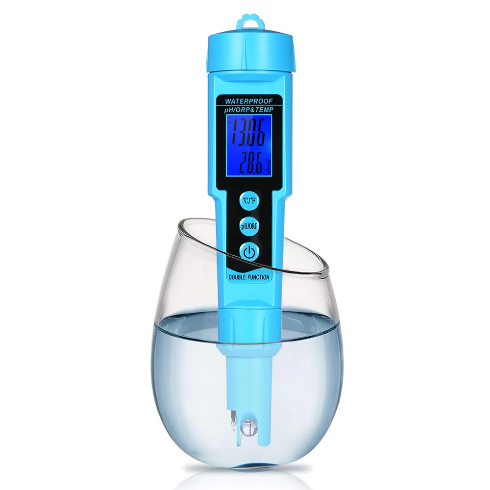 

Professional 3 in 1 pH/ORP/TEMP Meter Water Detector Multi-parameter Digital LCD Tri-Meter Monitor Water Quality Tester