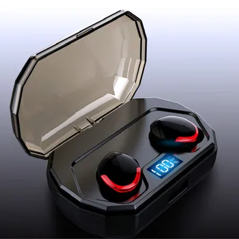 

Bluetooths V5.0 Touch Control Headset IPX7 Waterproof 2000mAh Charging Case Wireless Bluetooth Earphone with LCD Display Screen